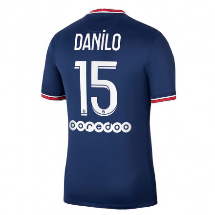 Enfant Football Maillot Danilo Pereira #15 Bleu Foncé Tenues Domicile 2021/22 T-shirt