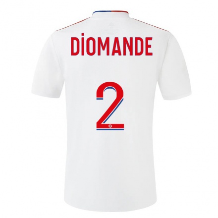 Enfant Football Maillot Sinaly Diomande #2 Blanche Tenues Domicile 2021/22 T-shirt
