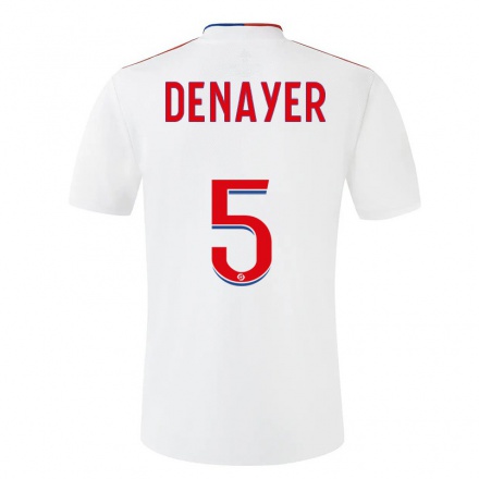 Enfant Football Maillot Jason Denayer #5 Blanche Tenues Domicile 2021/22 T-shirt