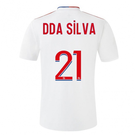 Enfant Football Maillot Damien Da Silva #21 Blanche Tenues Domicile 2021/22 T-shirt
