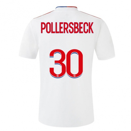 Enfant Football Maillot Julian Pollersbeck #30 Blanche Tenues Domicile 2021/22 T-shirt
