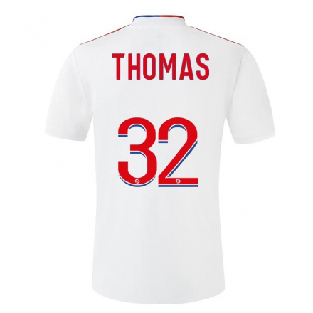 Enfant Football Maillot Titouan Thomas #32 Blanche Tenues Domicile 2021/22 T-shirt