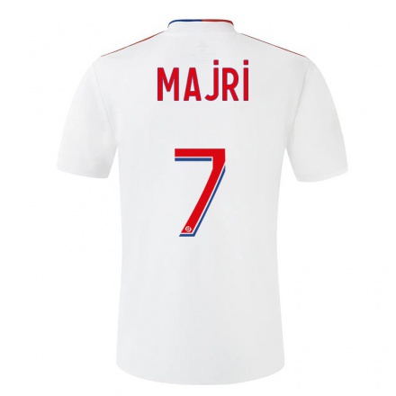 Enfant Football Maillot Amel Majri #7 Blanche Tenues Domicile 2021/22 T-shirt