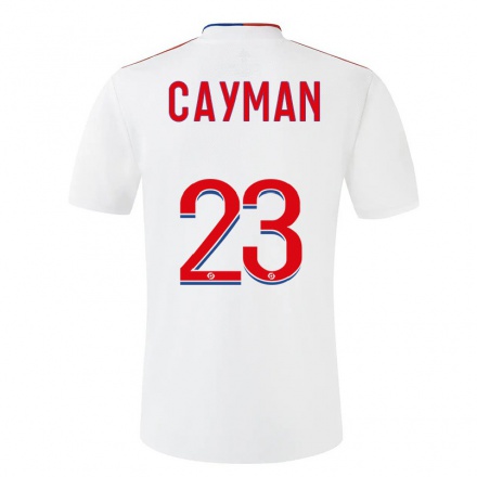 Enfant Football Maillot Janice Cayman #23 Blanche Tenues Domicile 2021/22 T-shirt