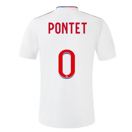 Enfant Football Maillot Arthur Pontet #0 Blanche Tenues Domicile 2021/22 T-shirt