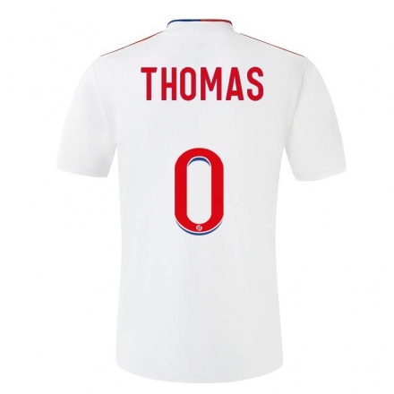 Enfant Football Maillot Titouan Thomas #0 Blanche Tenues Domicile 2021/22 T-shirt