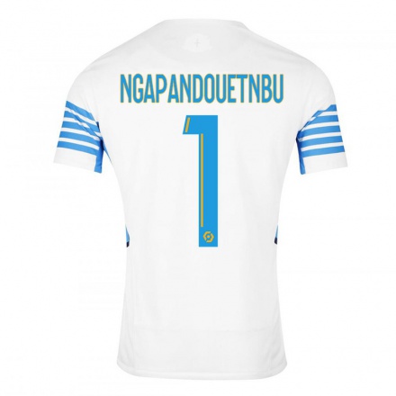 Enfant Football Maillot Simon Ngapandouetnbu #1 Blanche Tenues Domicile 2021/22 T-Shirt