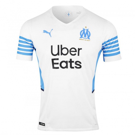 Enfant Football Maillot Matteo Guendouzi #6 Blanche Tenues Domicile 2021/22 T-shirt
