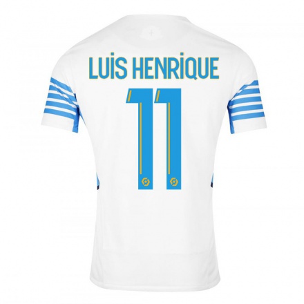 Enfant Football Maillot Luis Henrique #11 Blanche Tenues Domicile 2021/22 T-Shirt