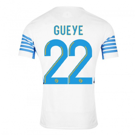 Enfant Football Maillot Pape Gueye #22 Blanche Tenues Domicile 2021/22 T-shirt