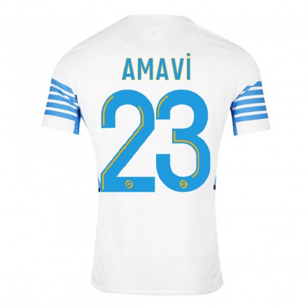 Enfant Football Maillot Amavi #23 Blanche Tenues Domicile 2021/22 T-shirt