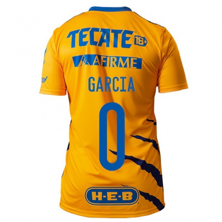 Enfant Football Maillot Jose Garcia #0 Jaune Tenues Domicile 2021/22 T-Shirt