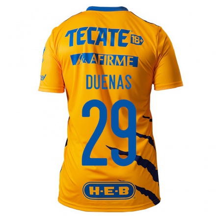 Enfant Football Maillot Jesus Duenas #29 Jaune Tenues Domicile 2021/22 T-Shirt