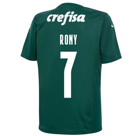 Enfant Football Maillot Rony #7 Vert Foncé Tenues Domicile 2021/22 T-shirt