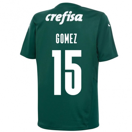 Enfant Football Maillot Gustavo Gomez #15 Vert Foncé Tenues Domicile 2021/22 T-shirt