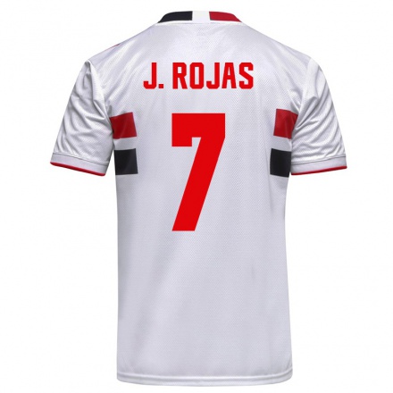 Enfant Football Maillot Joao Rojas #7 Blanche Tenues Domicile 2021/22 T-Shirt