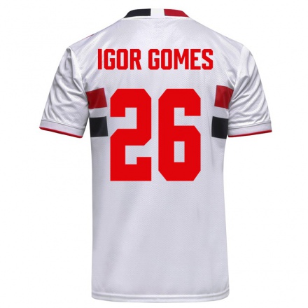 Enfant Football Maillot Igor Gomes #26 Blanche Tenues Domicile 2021/22 T-shirt