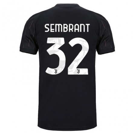 Enfant Football Maillot Linda Sembrant #32 Le Noir Tenues Extérieur 2021/22 T-Shirt