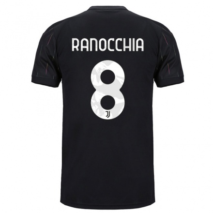 Enfant Football Maillot Filippo Ranocchia #8 Le Noir Tenues Extérieur 2021/22 T-Shirt