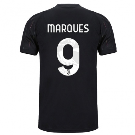 Enfant Football Maillot Alejandro Marques #9 Le Noir Tenues Extérieur 2021/22 T-Shirt