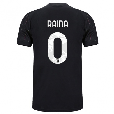 Enfant Football Maillot Marco Raina #0 Le Noir Tenues Extérieur 2021/22 T-Shirt