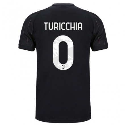 Enfant Football Maillot Riccardo Turicchia #0 Le Noir Tenues Extérieur 2021/22 T-Shirt