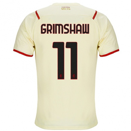 Enfant Football Maillot Christy Grimshaw #11 Champagne Tenues Extérieur 2021/22 T-Shirt