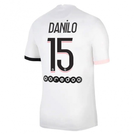 Enfant Football Maillot Danilo Pereira #15 Blanc Rose Tenues Extérieur 2021/22 T-shirt
