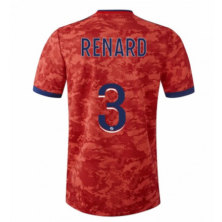 Enfant Football Maillot Wendie Renard #3 Orange Tenues Extérieur 2021/22 T-Shirt