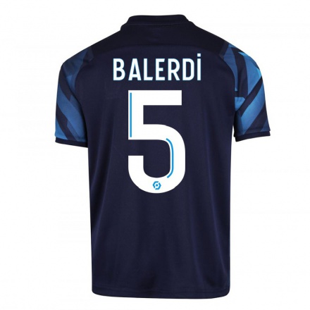 Enfant Football Maillot Leonardo Balerdi #5 Bleu Foncé Tenues Extérieur 2021/22 T-shirt