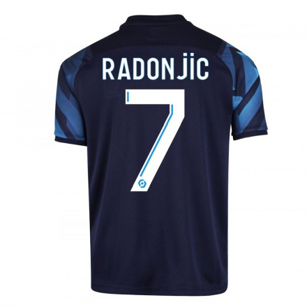 Enfant Football Maillot Nemanja Radonjic #7 Bleu Foncé Tenues Extérieur 2021/22 T-Shirt