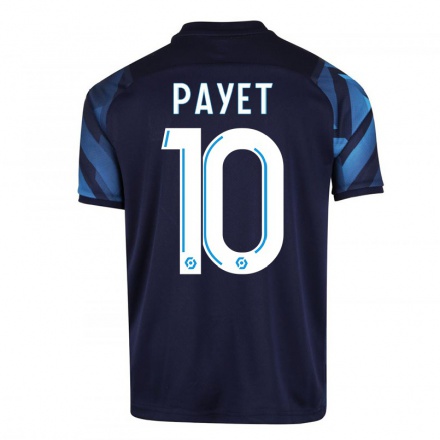 Enfant Football Maillot Dimitri Payet #10 Bleu Foncé Tenues Extérieur 2021/22 T-Shirt