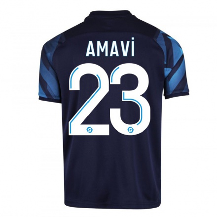 Enfant Football Maillot Amavi #23 Bleu Foncé Tenues Extérieur 2021/22 T-shirt