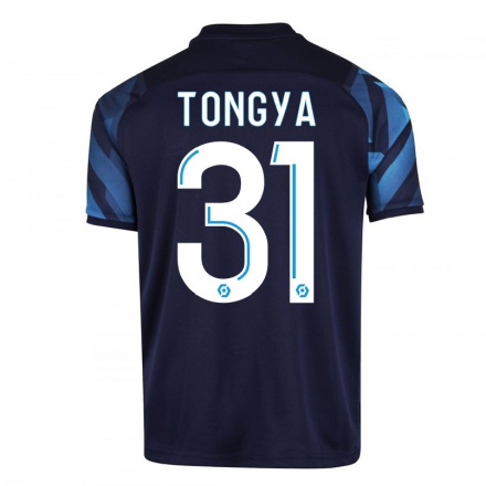 Enfant Football Maillot Franco Tongya #31 Bleu Foncé Tenues Extérieur 2021/22 T-shirt