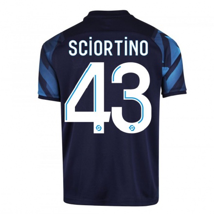 Enfant Football Maillot Paolo Sciortino #43 Bleu Foncé Tenues Extérieur 2021/22 T-Shirt