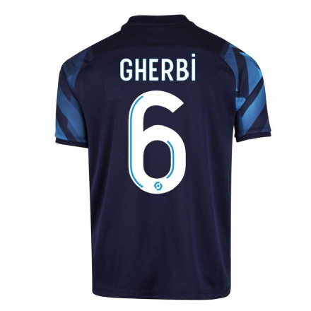 Enfant Football Maillot Candice Gherbi #6 Bleu Foncé Tenues Extérieur 2021/22 T-shirt