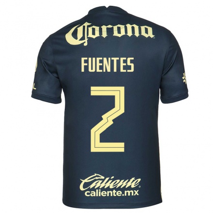 Enfant Football Maillot Luis Fuentes #2 Bleu Marin Tenues Extérieur 2021/22 T-Shirt