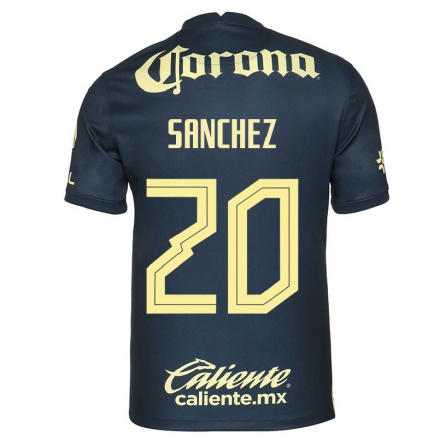 Enfant Football Maillot Richard Sanchez #20 Bleu Marin Tenues Extérieur 2021/22 T-Shirt