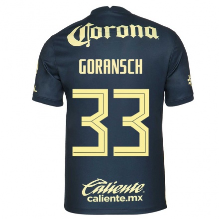Enfant Football Maillot Adrian Goransch #33 Bleu Marin Tenues Extérieur 2021/22 T-Shirt