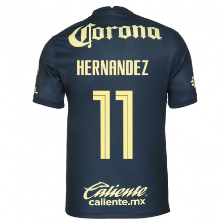 Enfant Football Maillot Montserrat Hernandez #11 Bleu Marin Tenues Extérieur 2021/22 T-Shirt