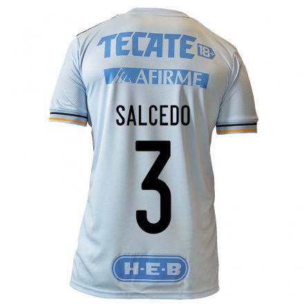 Enfant Football Maillot Carlos Salcedo #3 Bleu Clair Tenues Extérieur 2021/22 T-Shirt