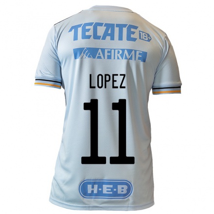 Enfant Football Maillot Nicolas Lopez #11 Bleu Clair Tenues Extérieur 2021/22 T-shirt