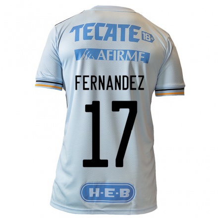 Enfant Football Maillot Leonardo Fernandez #17 Bleu Clair Tenues Extérieur 2021/22 T-shirt