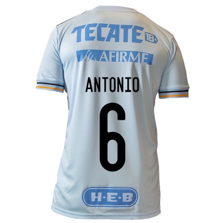 Enfant Football Maillot Nancy Antonio #6 Bleu Clair Tenues Extérieur 2021/22 T-Shirt