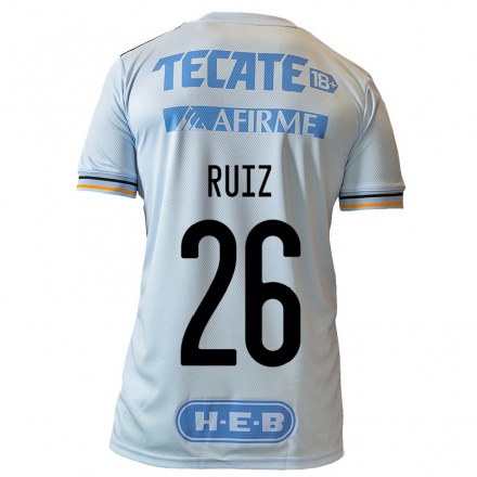 Enfant Football Maillot Michel Ruiz #26 Bleu Clair Tenues Extérieur 2021/22 T-Shirt
