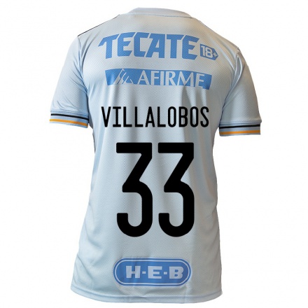 Enfant Football Maillot Vania Villalobos #33 Bleu Clair Tenues Extérieur 2021/22 T-Shirt