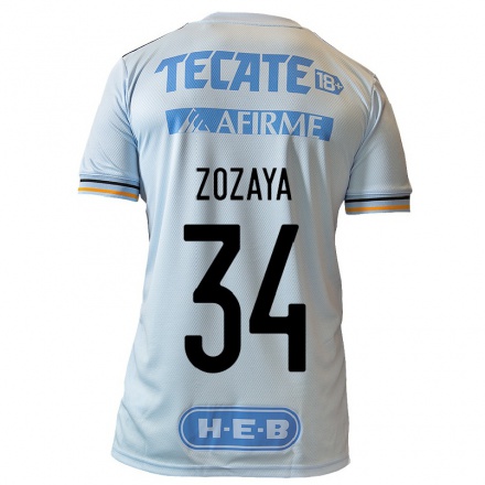 Enfant Football Maillot Karla Zozaya #34 Bleu Clair Tenues Extérieur 2021/22 T-Shirt