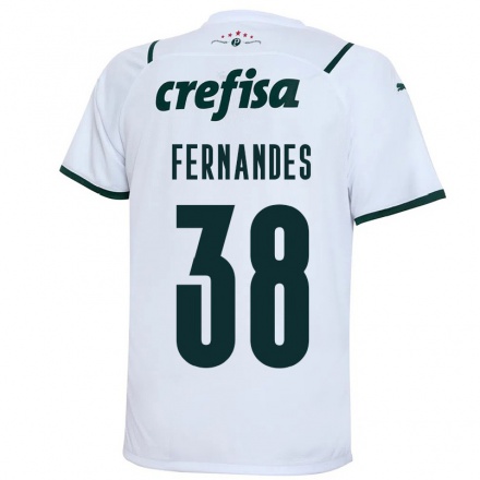 Enfant Football Maillot Matheus Fernandes #38 Blanche Tenues Extérieur 2021/22 T-Shirt
