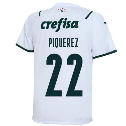Enfant Football Maillot Joaquin Piquerez #22 Blanche Tenues Extérieur 2021/22 T-Shirt