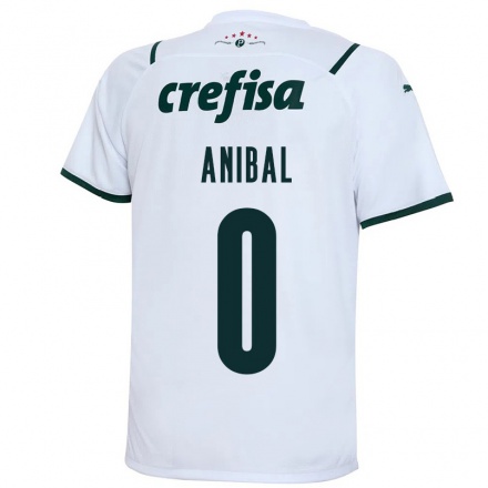 Enfant Football Maillot Anibal #0 Blanche Tenues Extérieur 2021/22 T-Shirt